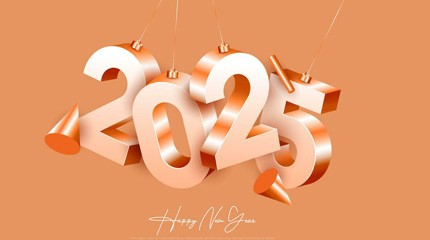 Aviso de feriado para o Dia de Ano Novo de 2025
