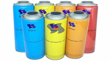 Perigos, armazenamento e reciclagem de latas de aerossol.